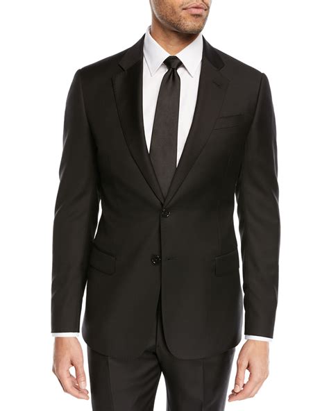 black armani suit|giorgio armani suits for sale.